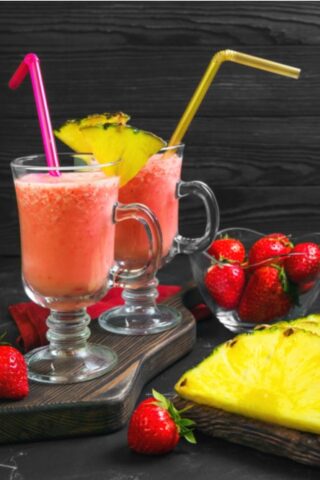 Strawberry Cherry Yogurt Smoothie